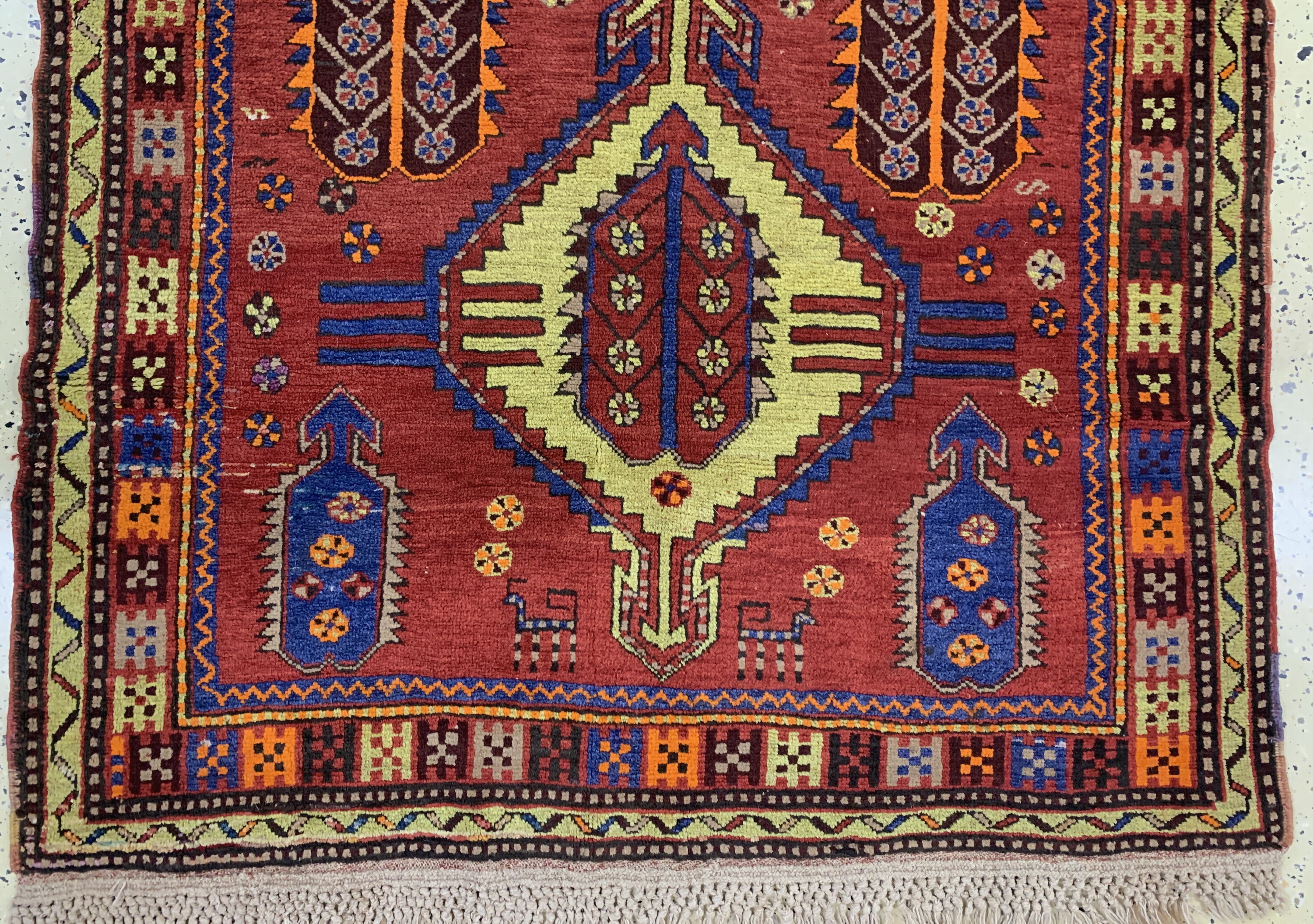 Detail c: Konya alt, Türkei, Mitte 20.Jhd, Wolle auf Wolle, ca. 240 x 122 cm, EHZ: 2