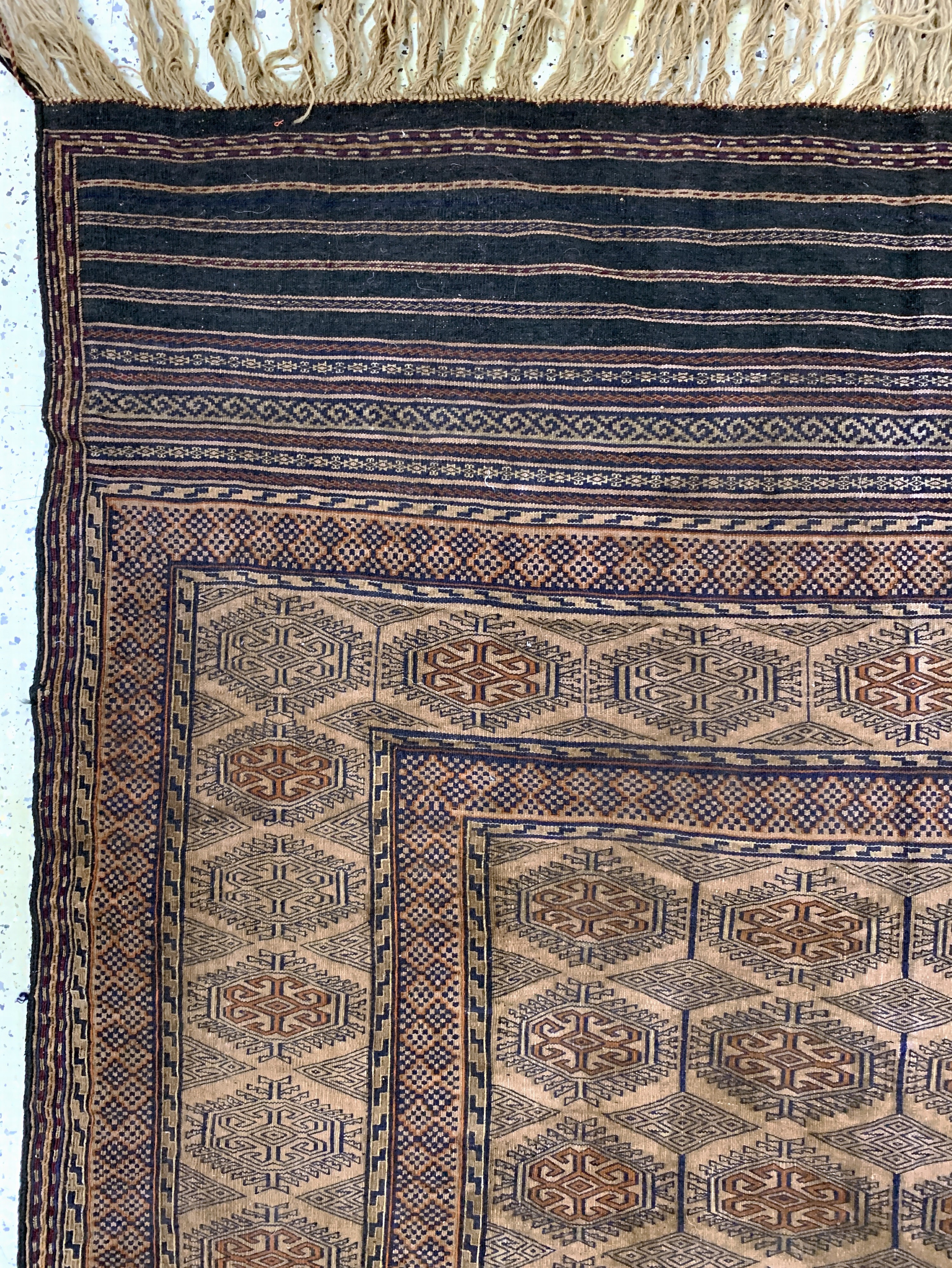 Detail e: Belutsch Sumakh alt, Persien, Anfang 20.Jhd, Wolle auf Wolle, ca. 275 x 173 cm, EHZ: 2