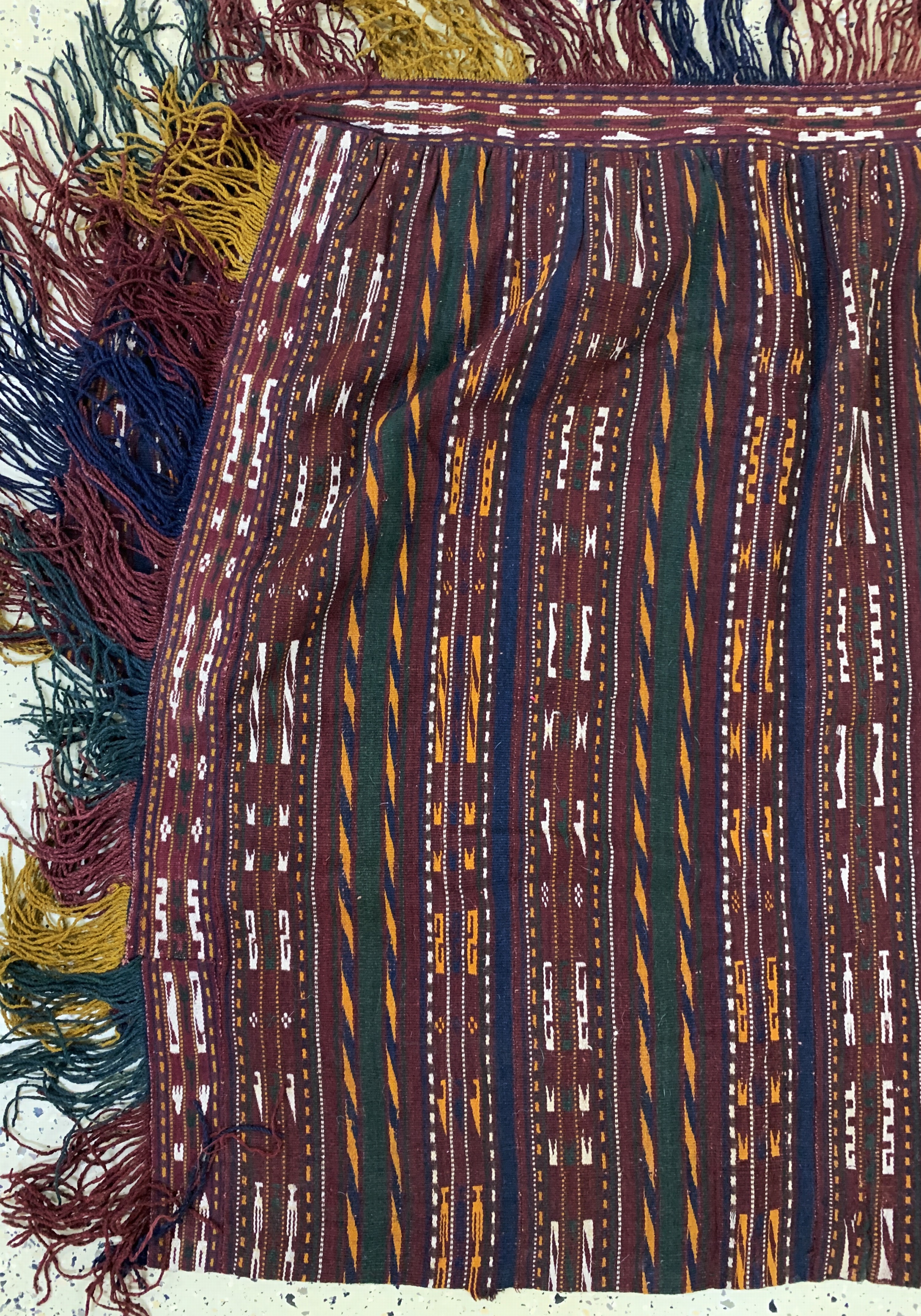 Detail b: Pferdedecke alt, Turkmenistan, Anfang 20.Jhd, Wolle auf Wolle, ca. 123 x 144 cm, EHZ: 2