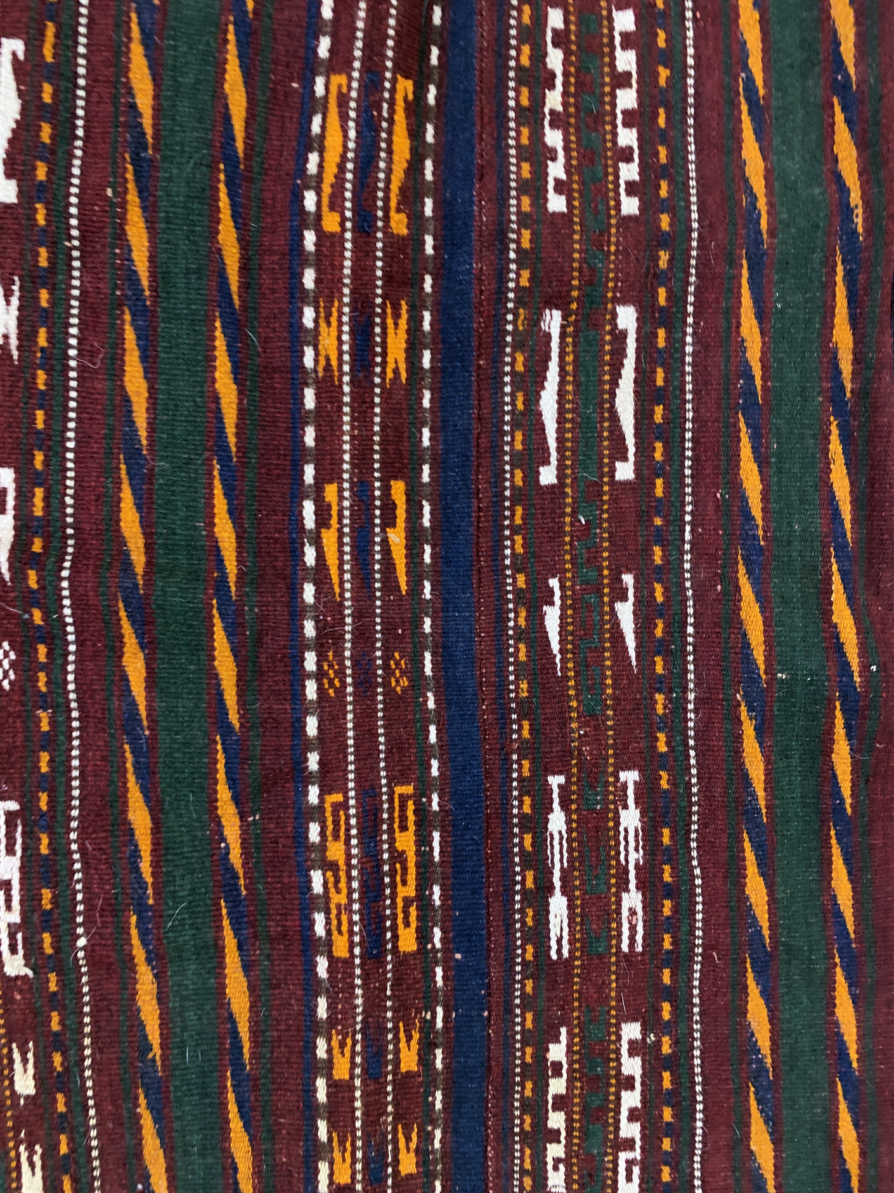 Detail c: Pferdedecke alt, Turkmenistan, Anfang 20.Jhd, Wolle auf Wolle, ca. 123 x 144 cm, EHZ: 2