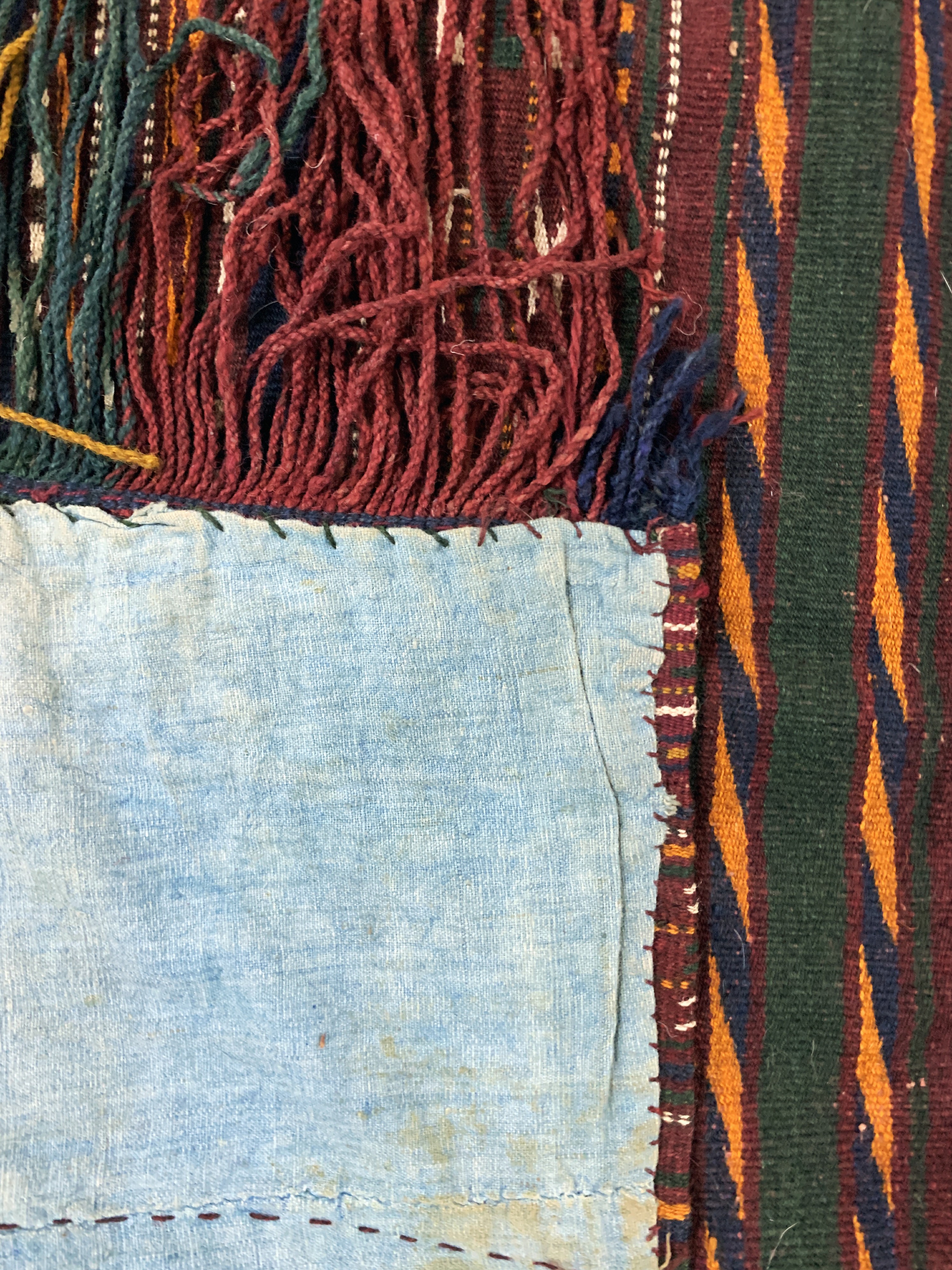 Detail d: Pferdedecke alt, Turkmenistan, Anfang 20.Jhd, Wolle auf Wolle, ca. 123 x 144 cm, EHZ: 2