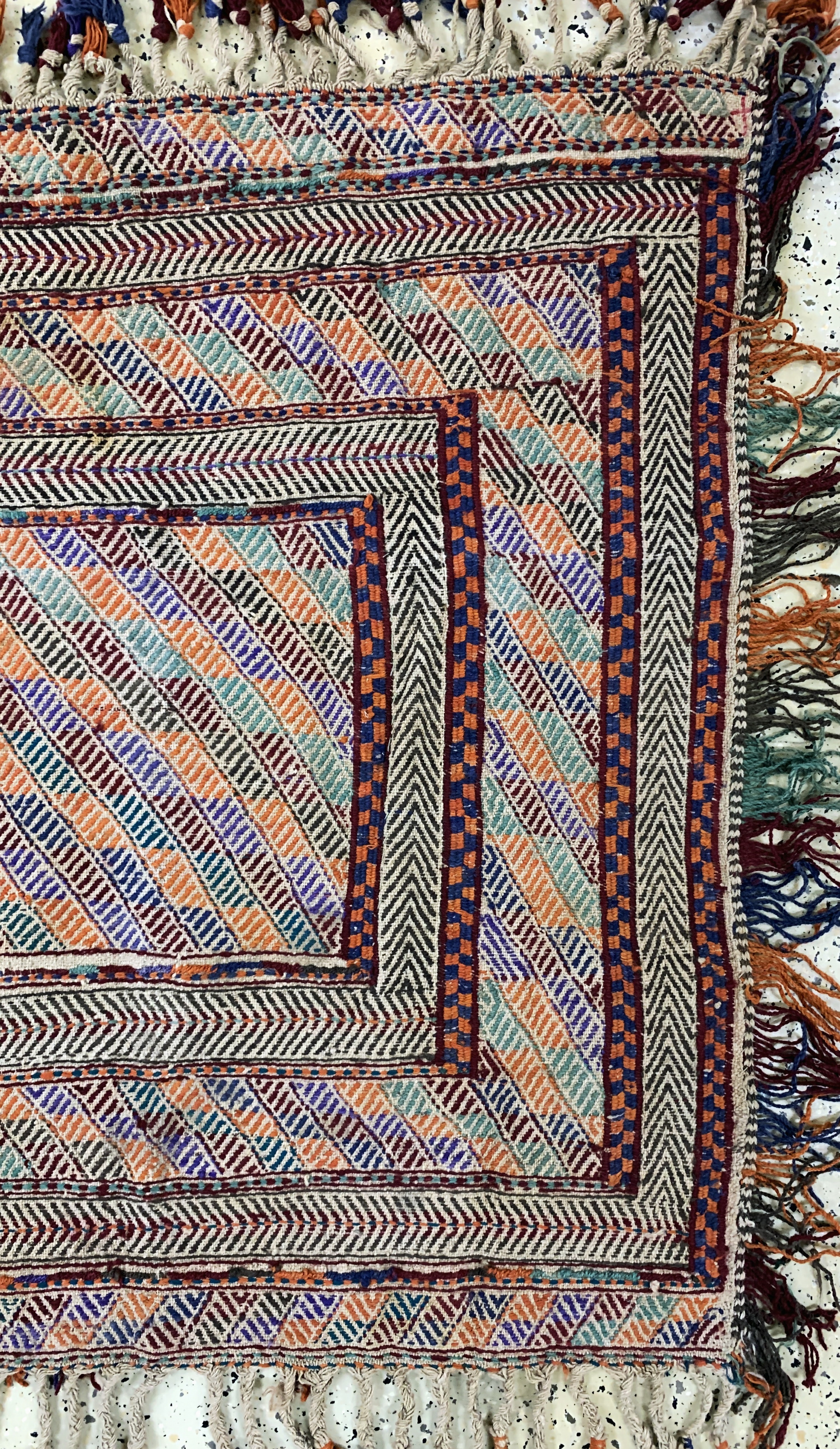 Detail a: Verne"Sofreh"alt, Türkei, Anfang 20.Jhd, Wolle auf Wolle, ca. 110 x 110 cm, EHZ: 2