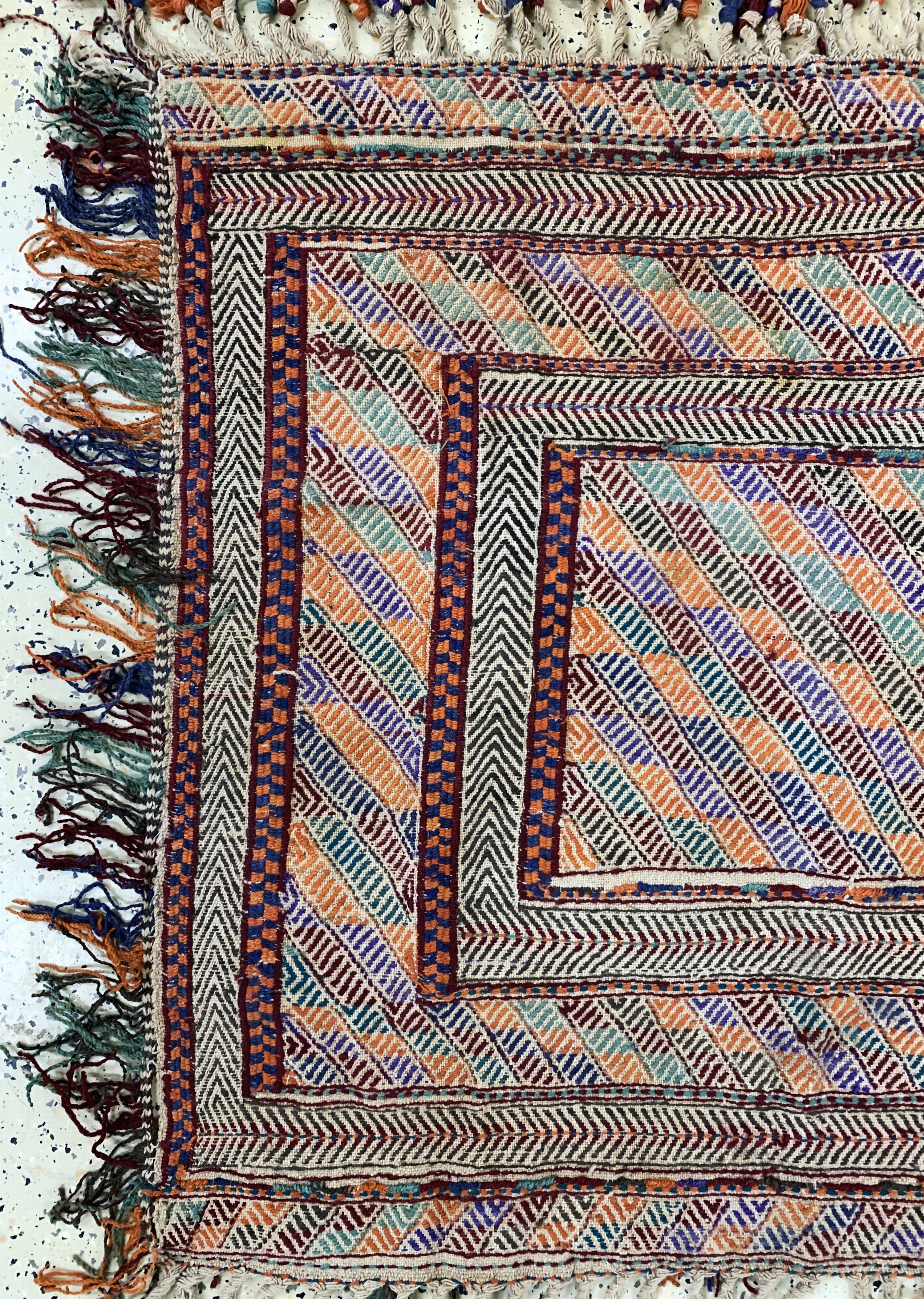 Detail b: Verne"Sofreh"alt, Türkei, Anfang 20.Jhd, Wolle auf Wolle, ca. 110 x 110 cm, EHZ: 2