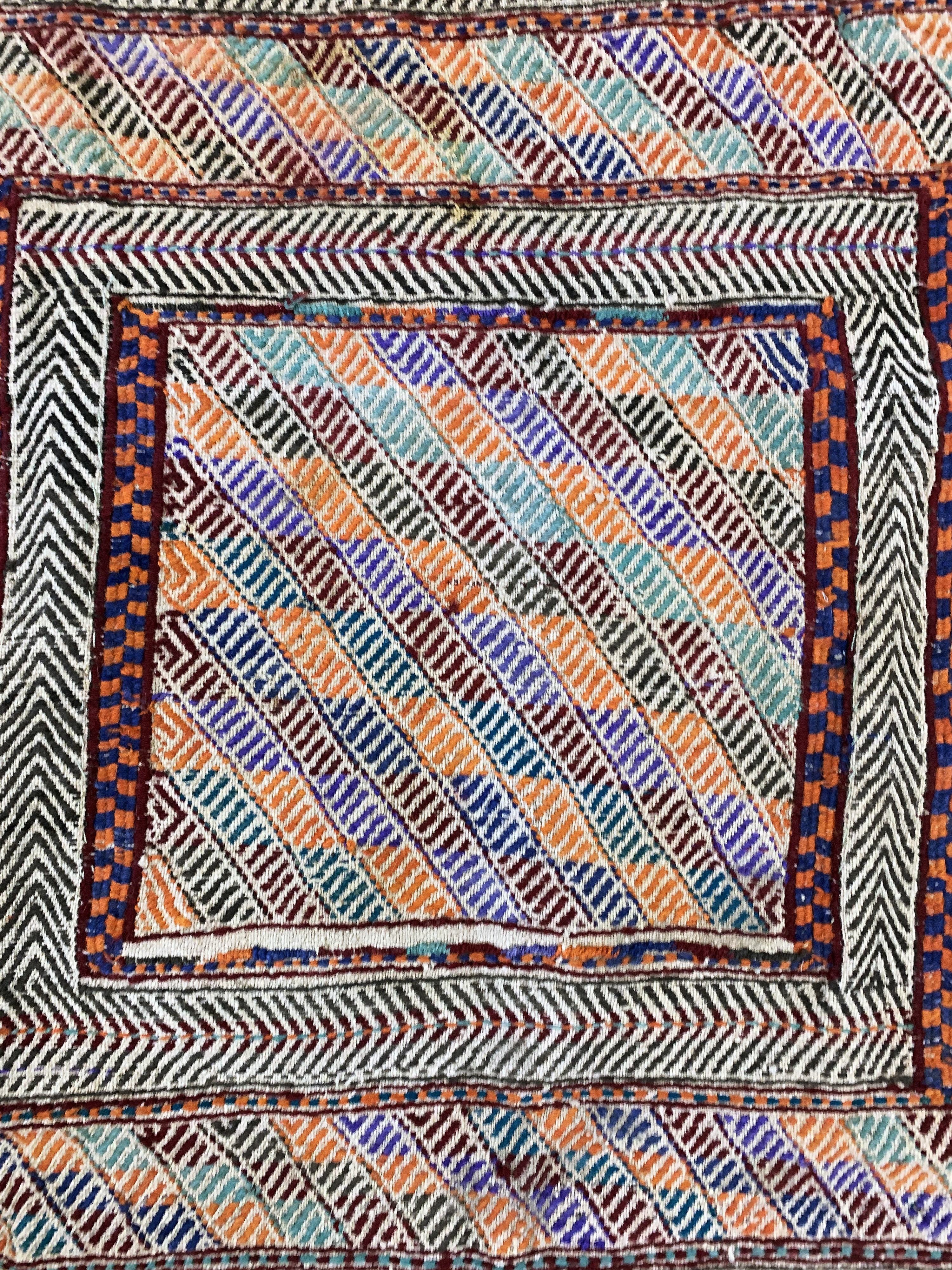 Detail c: Verne"Sofreh"alt, Türkei, Anfang 20.Jhd, Wolle auf Wolle, ca. 110 x 110 cm, EHZ: 2