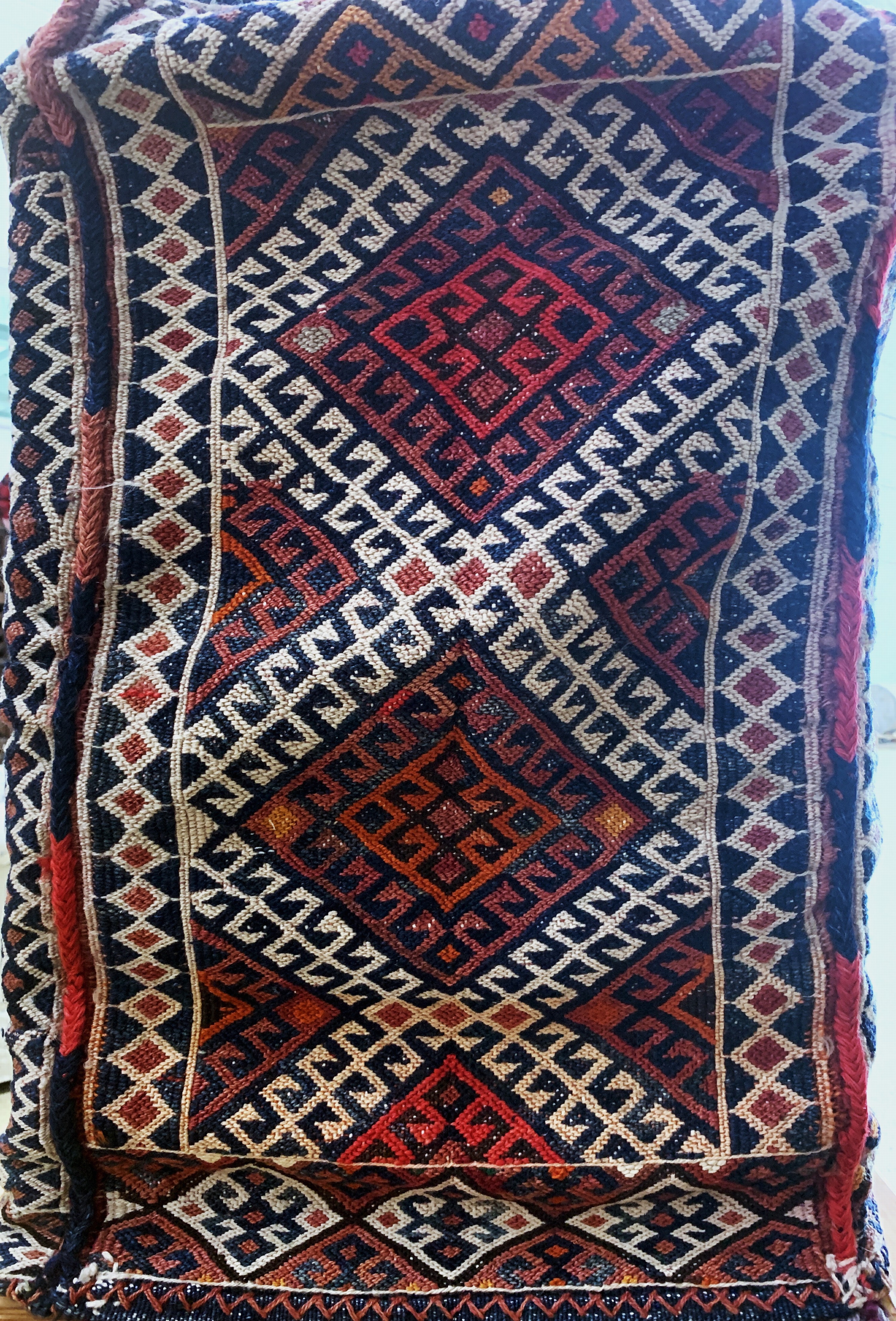 Detail c: Mafrasch alt, Türkei, Anfang 20.Jhd, Wolle auf Wolle, ca. 80 x 68 X 37 cm, EHZ: 2