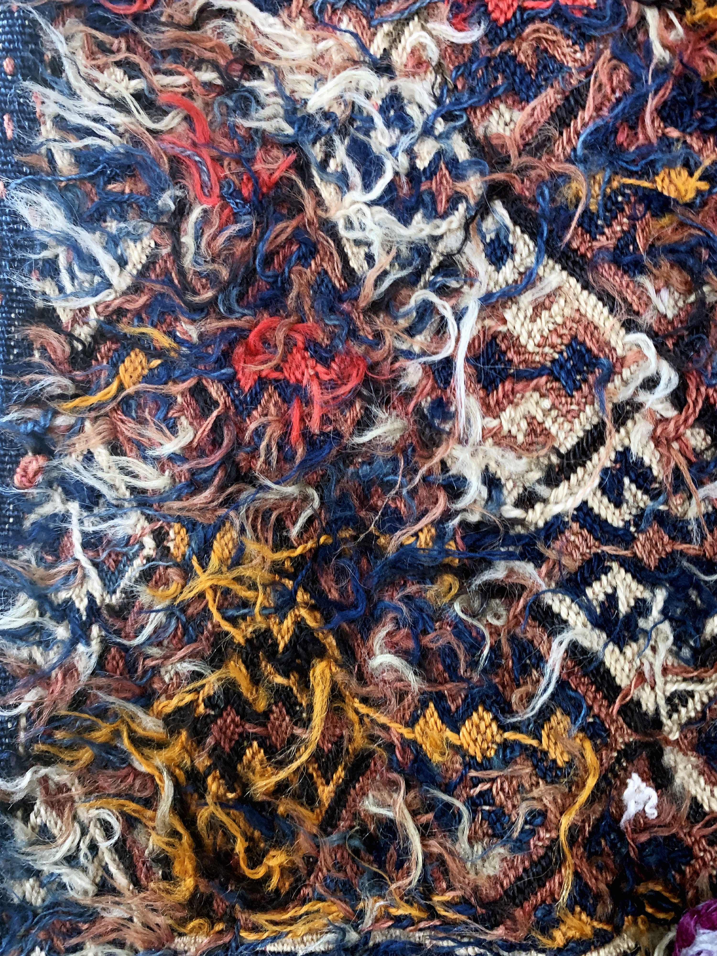 Detail e: Mafrasch alt, Türkei, Anfang 20.Jhd, Wolle auf Wolle, ca. 80 x 68 X 37 cm, EHZ: 2