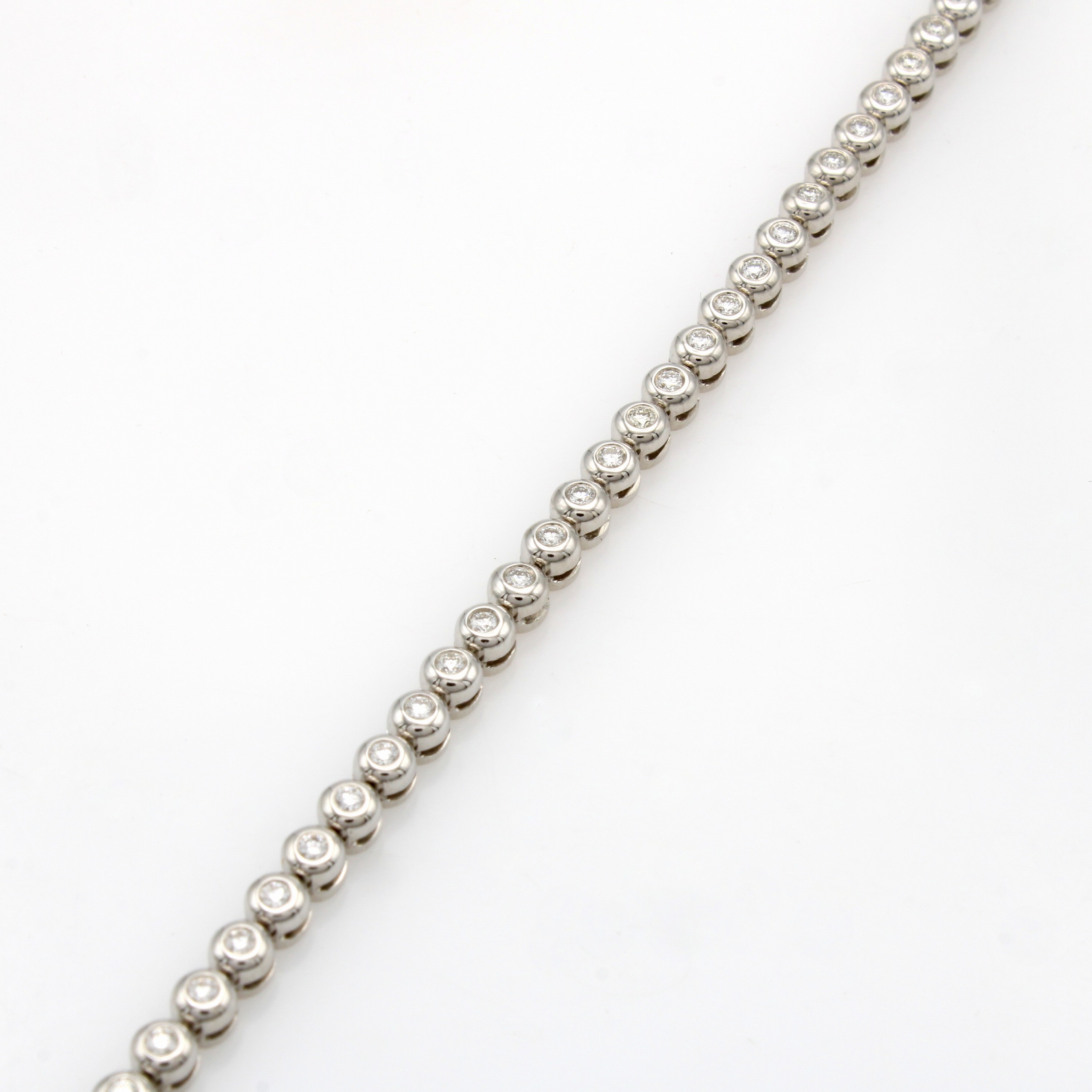 Image 27091494 - Tennisarmband mit Brillanten, WG 750/000, Brill. zus. ca. 0.94 ct Weiß/si, L. ca. 18.5 ...