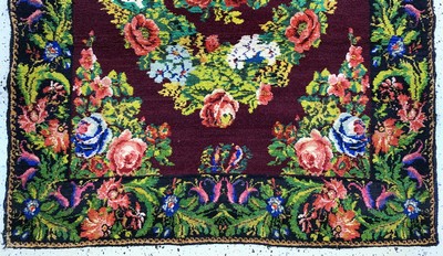 27091432c - Karabagh alt, Kaukasus, Anfang 20.Jhd, Wolle auf Baumwolle, ca. 202 x 134 cm, EHZ: 2 ...