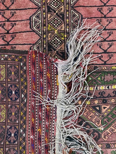 27091433g - Ersari Engsi, Afghanistan, Anfang 20.Jhd, Wolle auf Wolle, ca. 240 x 170 cm, EHZ: 2 ...
