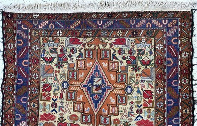 27091434a - Sumakh, Azerbaijan, Ende 20.Jhd, Wolle auf Baumwolle, ca. 195 x 120 cm, EHZ: 2 ...