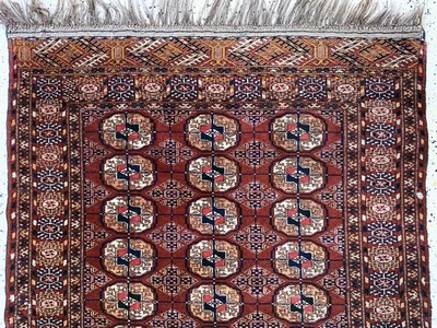 27091441a - Buchara alt, Turkmenistan, Anfang 20.Jhd, Wolle auf Wolle, ca. 155 x 110 cm, EHZ: ...