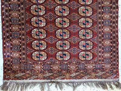 27091441b - Buchara alt, Turkmenistan, Anfang 20.Jhd, Wolle auf Wolle, ca. 155 x 110 cm, EHZ: ...