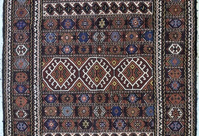 27091449b - Sumakh alt, Türkei, Mitte 20.Jhd, Wolle aufWolle, ca. 205 x 116 cm, EHZ: 2 ...