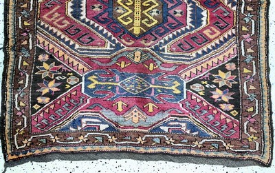 27091450c - Yürük alt, Türkei, Anfang 20.Jhd, Wolle aufWolle, ca. 220 x 120 cm, EHZ: 2, (kleine ...