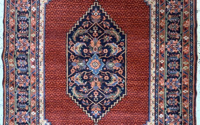 27091469b - Schirwan alt, Rußland, Mitte 20.Jhd, Wolle auf Baumwolle, ca. 200 x 127 cm, EHZ: 2 ...