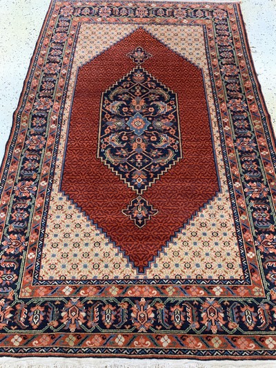 27091469d - Schirwan alt, Rußland, Mitte 20.Jhd, Wolle auf Baumwolle, ca. 200 x 127 cm, EHZ: 2 ...