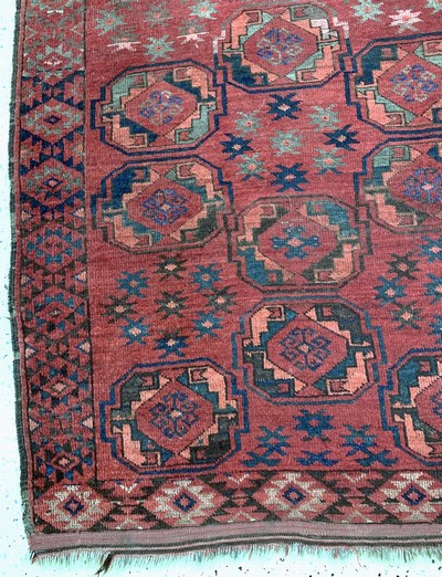 27091471b - Ersari´Hauptteppich´antik, Turkmenistan, 19.Jhd, Wolle auf Wolle, ca. 250 x 180 cm, ...