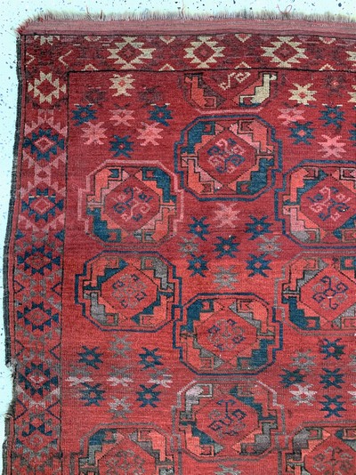 27091471e - Ersari´Hauptteppich´antik, Turkmenistan, 19.Jhd, Wolle auf Wolle, ca. 250 x 180 cm, ...