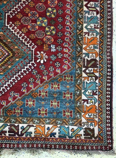27091476a - Ghaschgai alt, Persien, Anfang 20.Jhd, Wolle auf Wolle, ca. 265 x 155 cm, EHZ: 2 ...