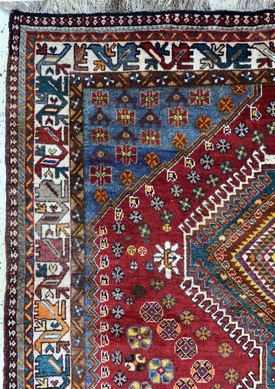 27091476d - Ghaschgai alt, Persien, Anfang 20.Jhd, Wolle auf Wolle, ca. 265 x 155 cm, EHZ: 2 ...