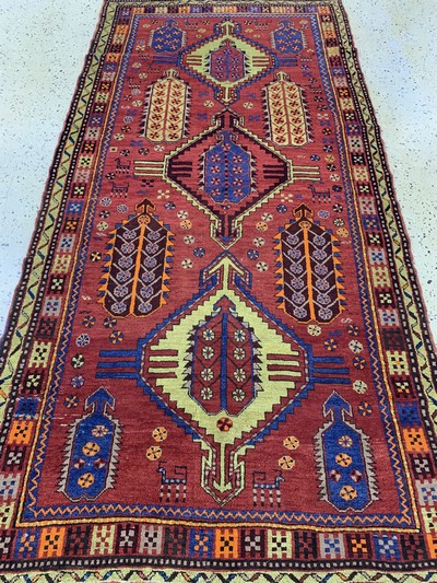 27091478d - Konya alt, Türkei, Mitte 20.Jhd, Wolle auf Wolle, ca. 240 x 122 cm, EHZ: 2 ...