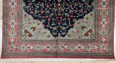 27091480b - Ghom Seide fein, Persien, Ende 20.Jhd, reine Naturseide, ca. 200 x 140 cm, ca. 1,0 Mio. ...