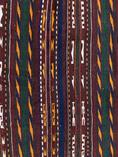 27091488c - Pferdedecke alt, Turkmenistan, Anfang 20.Jhd, Wolle auf Wolle, ca. 123 x 144 cm, EHZ: 2 ...