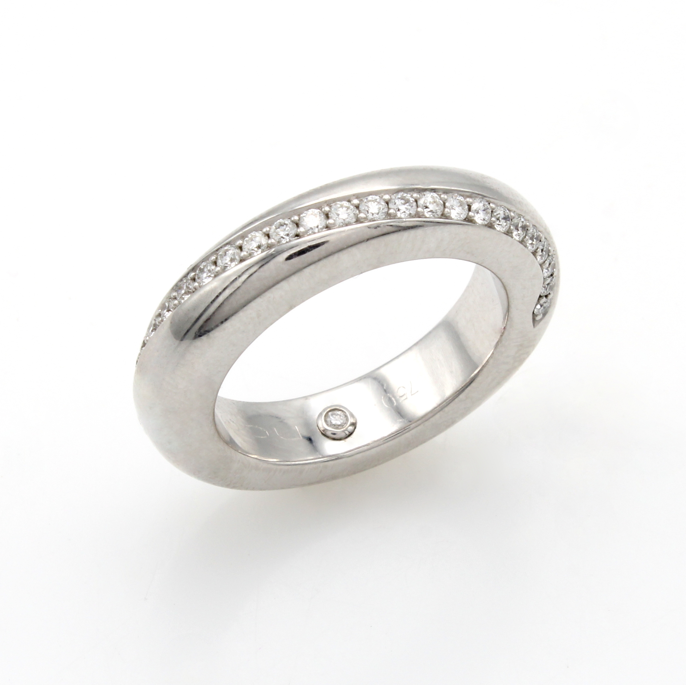 Image 27091501 - Ring mit Brillanten, WG 750/000, 28 Brill. in einer Reihe gef. zus. ca. 0.36 ct feines ...
