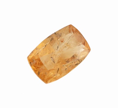 27092225a - Loser Imperial Topas, ca. 5.19 ct, rechteckiger Kissen-Schliff, ca. 13.26 x 8.56 x 5.22 ...