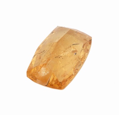 27092225b - Loser Imperial Topas, ca. 5.19 ct, rechteckiger Kissen-Schliff, ca. 13.26 x 8.56 x 5.22 ...
