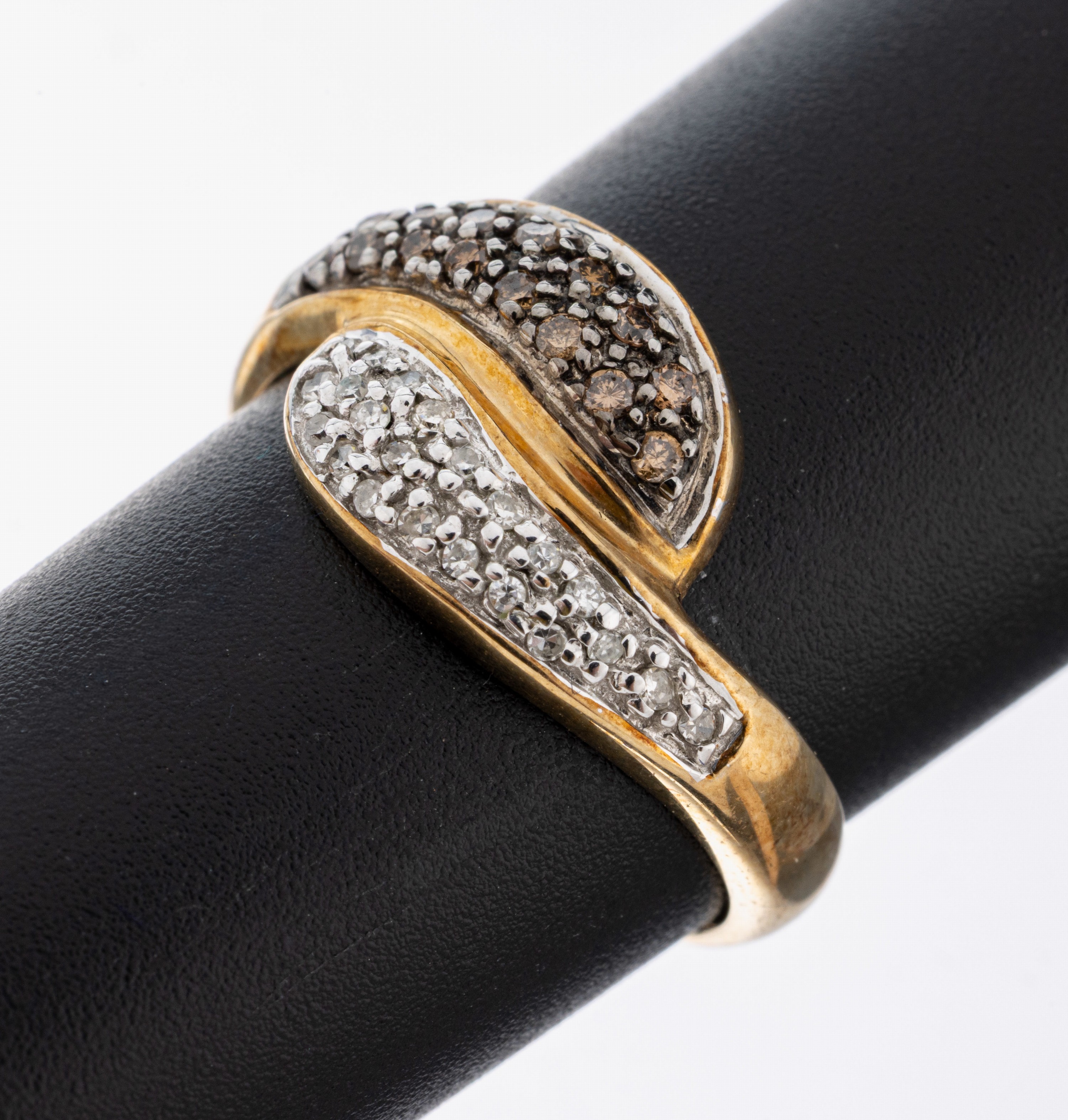 Image 27092728 - 9 kt Gold Diamant-Ring, GG 375/000, 37 8/8-Diamanten und Brillanten zus. ca. 0.50 ct ...