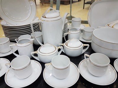 27092739d - Kaffee- und Speiseservice, Rosenthal, Donatello, Porzellan, Goldstaffage, Kaffeekanne, ...