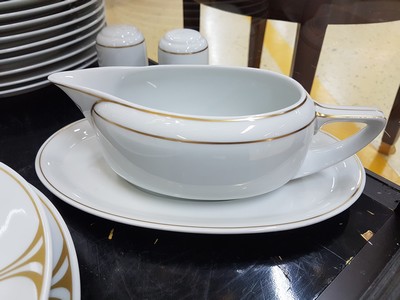 27092739l - Kaffee- und Speiseservice, Rosenthal, Donatello, Porzellan, Goldstaffage, Kaffeekanne, ...