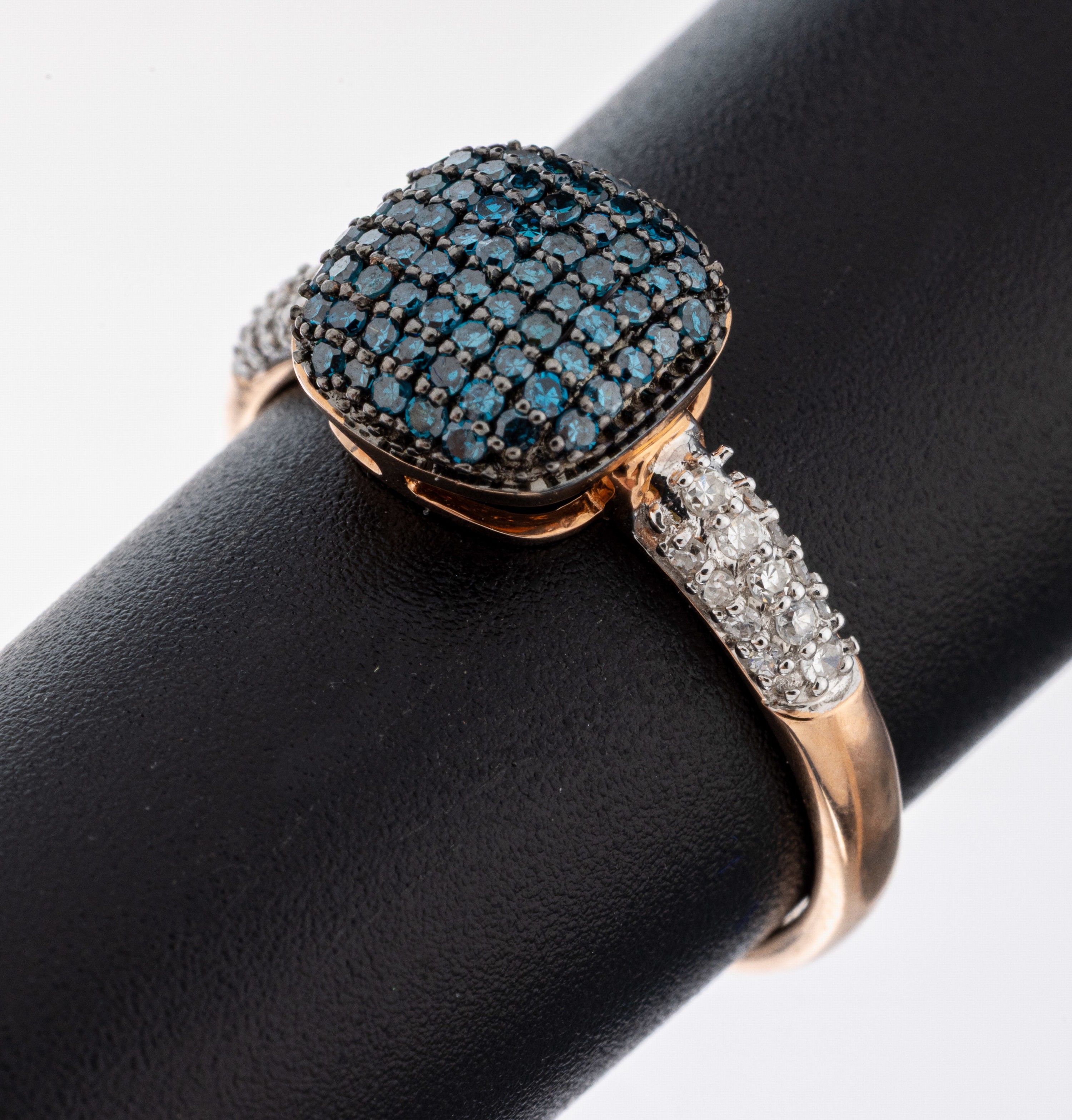 Image 27092864 - 14 kt Gold Diamant-Ring, RoseG/WG 585/000, Diamanten zus. ca. 1.00 ct Weiß/si-p und ...