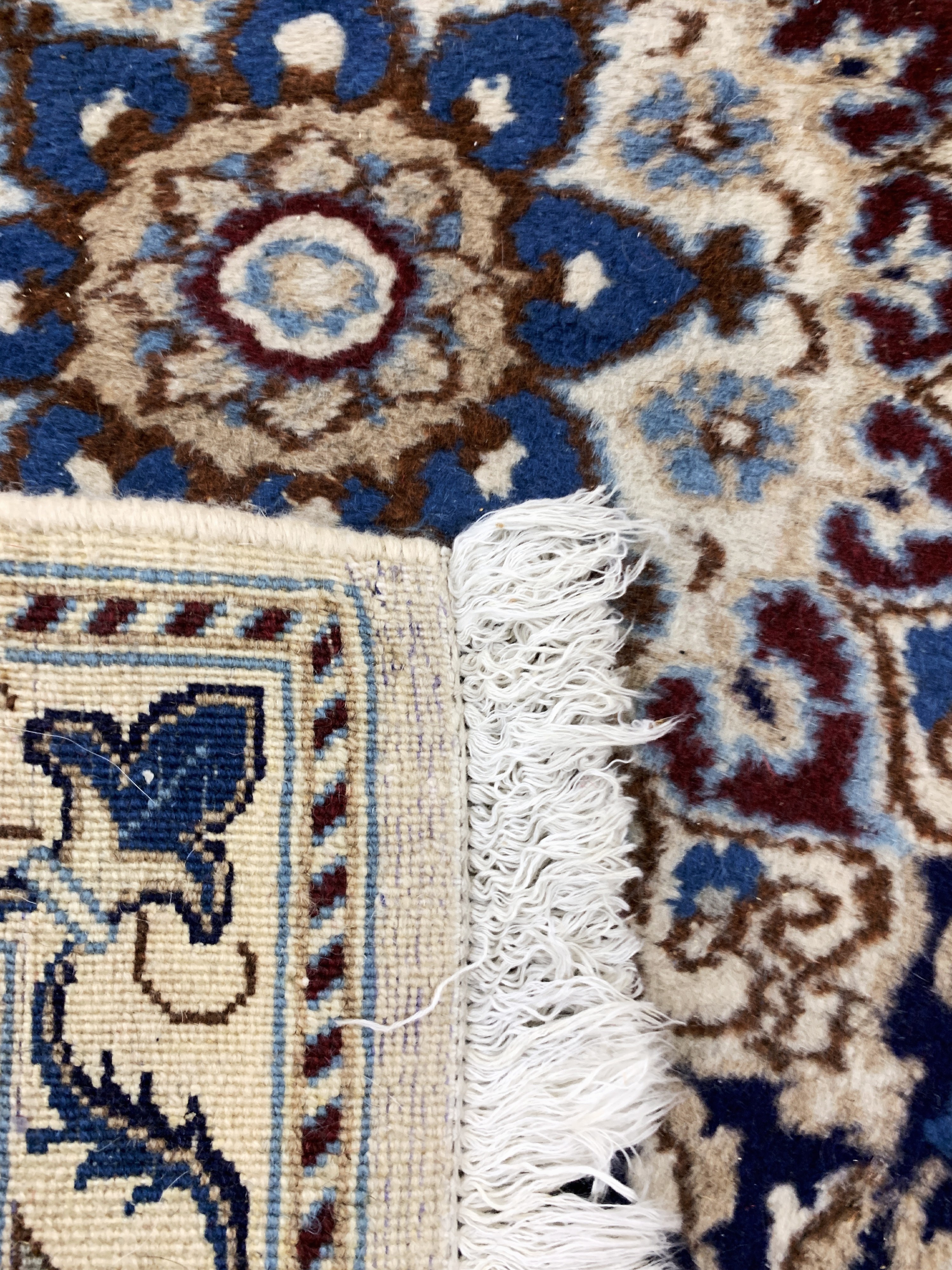 Detail e: Nain, Persien, Ende 20.Jhd, Wolle auf Baumwolle, ca. 280 x 90 cm, EHZ: 2