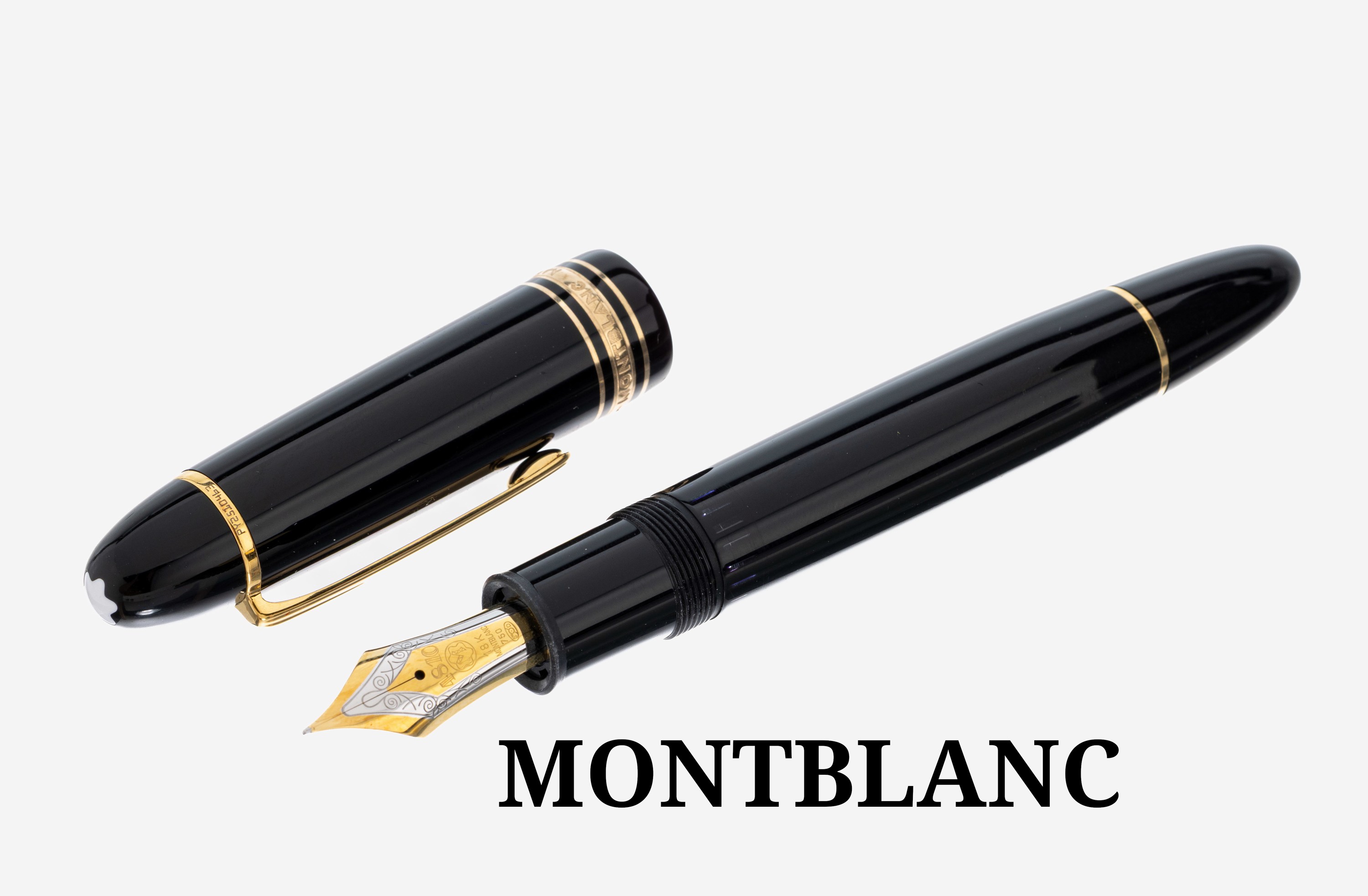 Image 27093566 - MONTBLANC Füllfederhalter, Meisterstück 149, Korpus schwarzer Edelharz, Monturen ...
