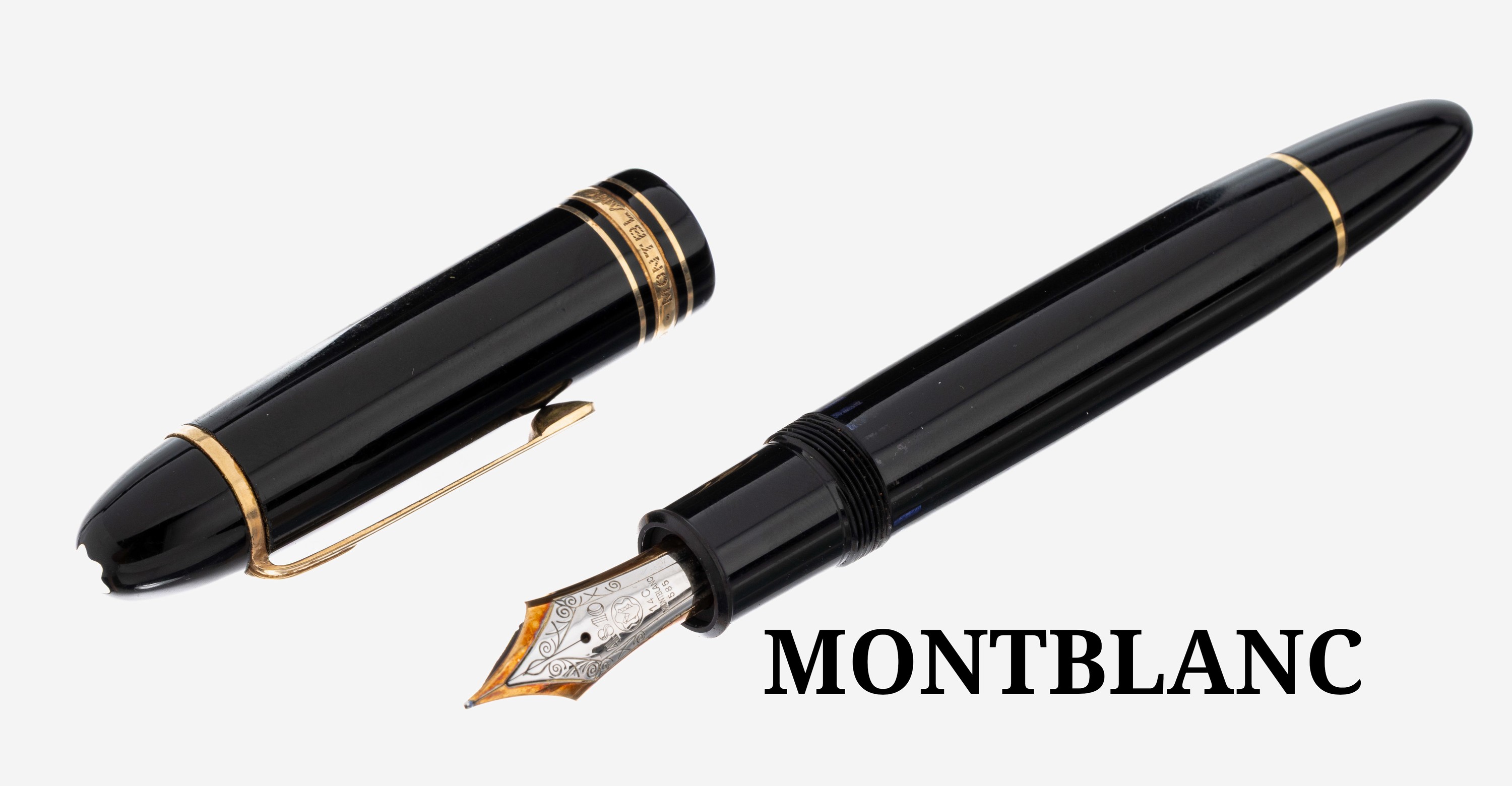 Image 27093567 - MONTBLANC Füllfederhalter, Meisterstück 149, Korpus schwarzer Edelharz, Monturen ...