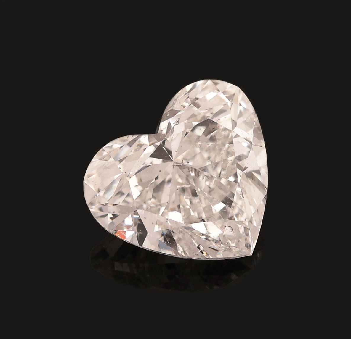 Image 27093569 - Loser Diamant, facett. Herz, 1.01 ct hochfeines Weiß (D)/si2, 6.20 x 6.87 x 3.85 mm, HRD ...
