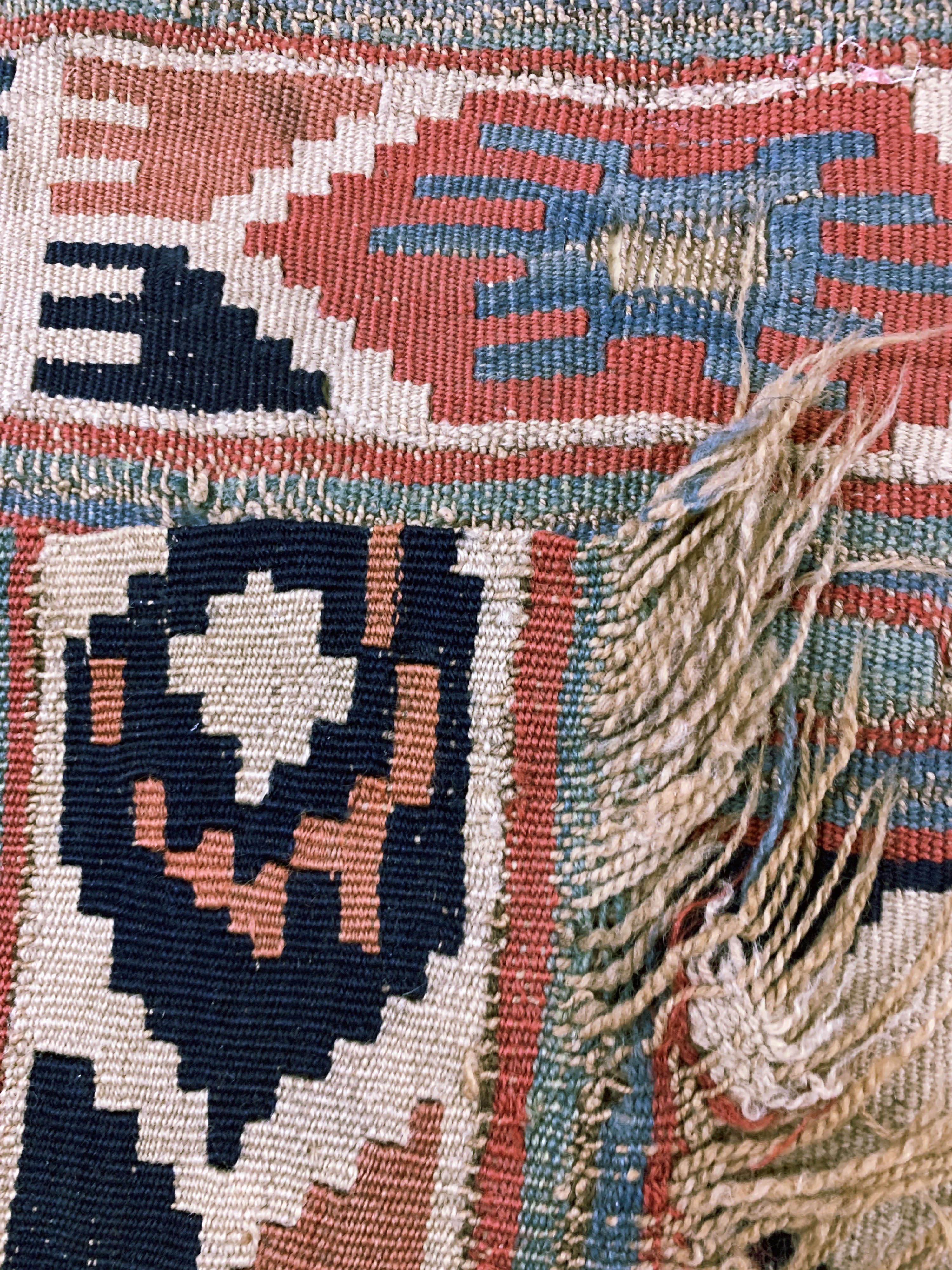 Detail g: Konya Kelim antik, Türkei, 19.Jhd, Wolle auf Wolle, ca. 330 x 150 cm, EHZ: 4, (2 getrennte Bahnen)