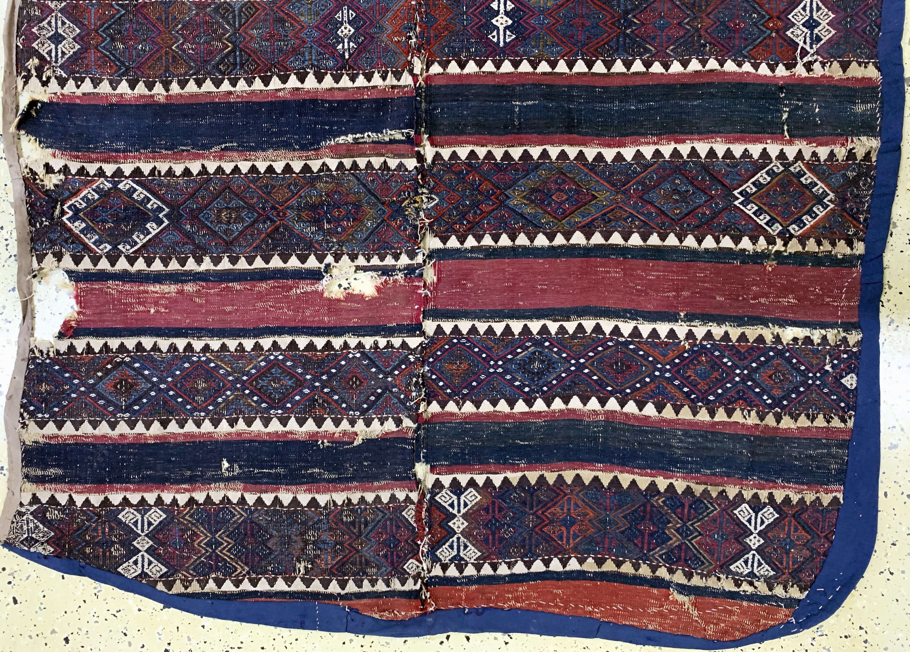 Detail c: Malatia Kelim antik, Türkei, 19.Jhd, Wolle auf Wolle, ca. 266 x 135 cm, EHZ: 4