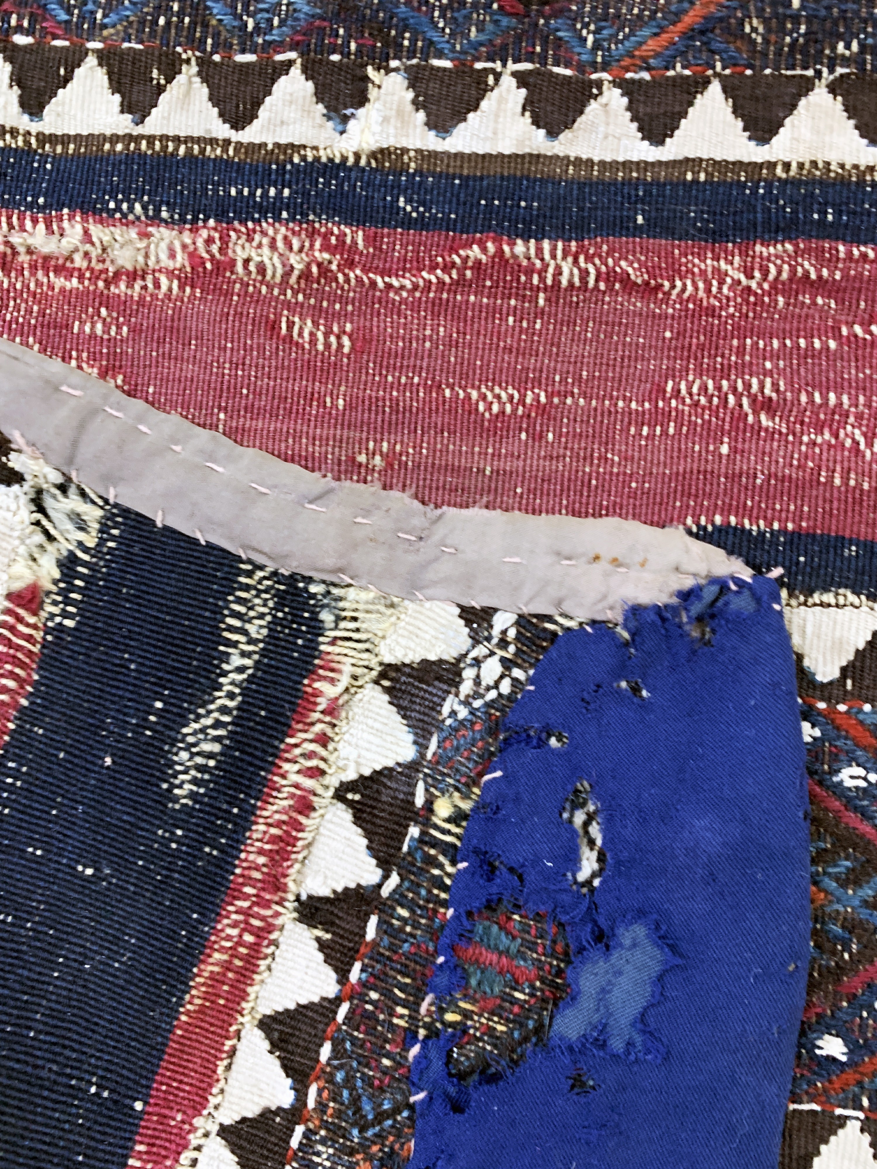 Detail e: Malatia Kelim antik, Türkei, 19.Jhd, Wolle auf Wolle, ca. 266 x 135 cm, EHZ: 4