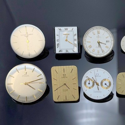 27093515a - 13 Armbanduhr-Werke, Schweiz, 6x quarz, 5x Handaufzug, 2x Automatik, u. a. Rolex, Omega, ...