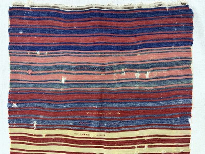 27093553a - Konya Kelim antik, Türkei, 19.Jhd, Wolle auf Wolle, ca. 256 x 133 cm, EHZ: 4, (auf ...