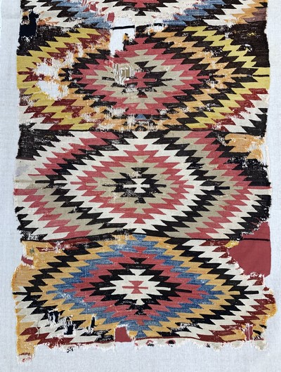27093555c - Kapadokien Kelim antik, Türkei, 19.Jhd, Wolle auf Wolle, ca. 265 x 100 cm, EHZ: 4, ...