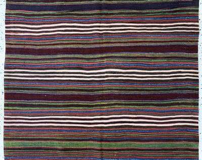 27093559b - Karaman Kelim antik, Türkei, 19.Jhd, Wolle auf Wolle, ca. 440 x 140 cm, EHZ: 2, ...