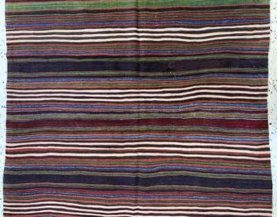 27093559c - Karaman Kelim antik, Türkei, 19.Jhd, Wolle auf Wolle, ca. 440 x 140 cm, EHZ: 2, ...