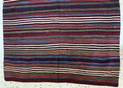 27093559e - Karaman Kelim antik, Türkei, 19.Jhd, Wolle auf Wolle, ca. 440 x 140 cm, EHZ: 2, ...