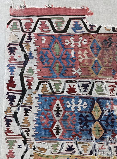 27093564e - Konya Kelim antik, Türkei, 19.Jhd, Wolle auf Wolle, ca. 277 x 168 cm, EHZ: 4, (auf ...