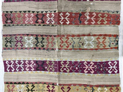 27093573c - Konya Kelim antik, Türkei, 19.Jhd, Wolle auf Wolle, ca. 390 x 155 cm, EHZ: 4, (auf ...