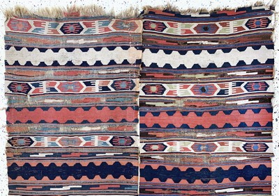 27093578a - Konya Kelim antik, Türkei, 19.Jhd, Wolle auf Wolle, ca. 330 x 150 cm, EHZ: 4, (2 ...